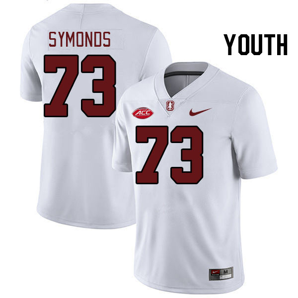 Youth #73 Charlie Symonds Stanford Cardinal 2024 ACC Conference College Football Jerseys Stitched-Wh